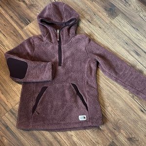 North Face fuzzy hoodie/jacket